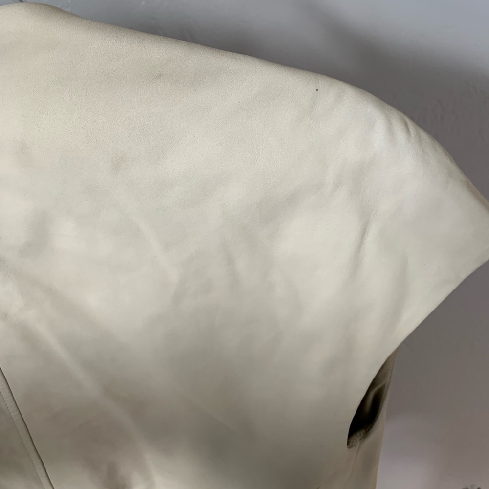 Vince Leather Ivory Vest - Picture 5 of 8